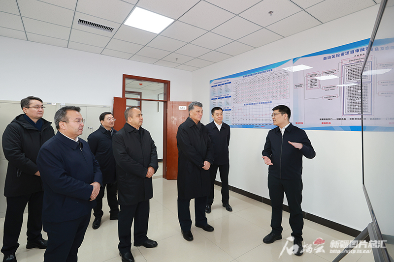 马兴瑞艾尔肯·吐尼亚孜在自治区发展改革委财政厅统计局调研